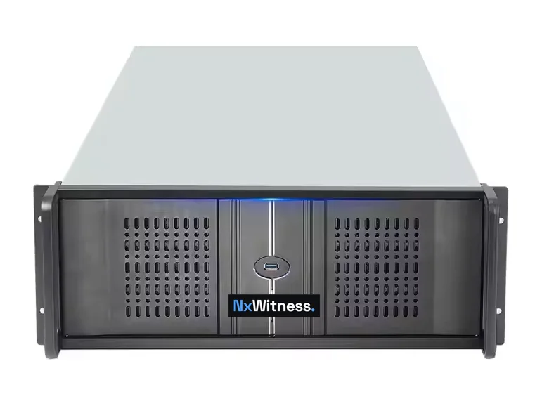 Voorkant van een 4U Nx Witness-server
